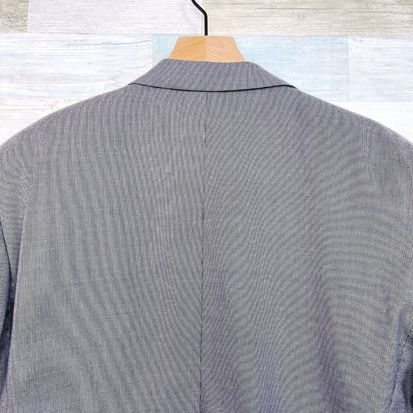 Jos A Bank Birdseye Suit Gray Cotton Wool Mens 40L Jacket 34x30 Pleated Pants - Picture 7 of 16